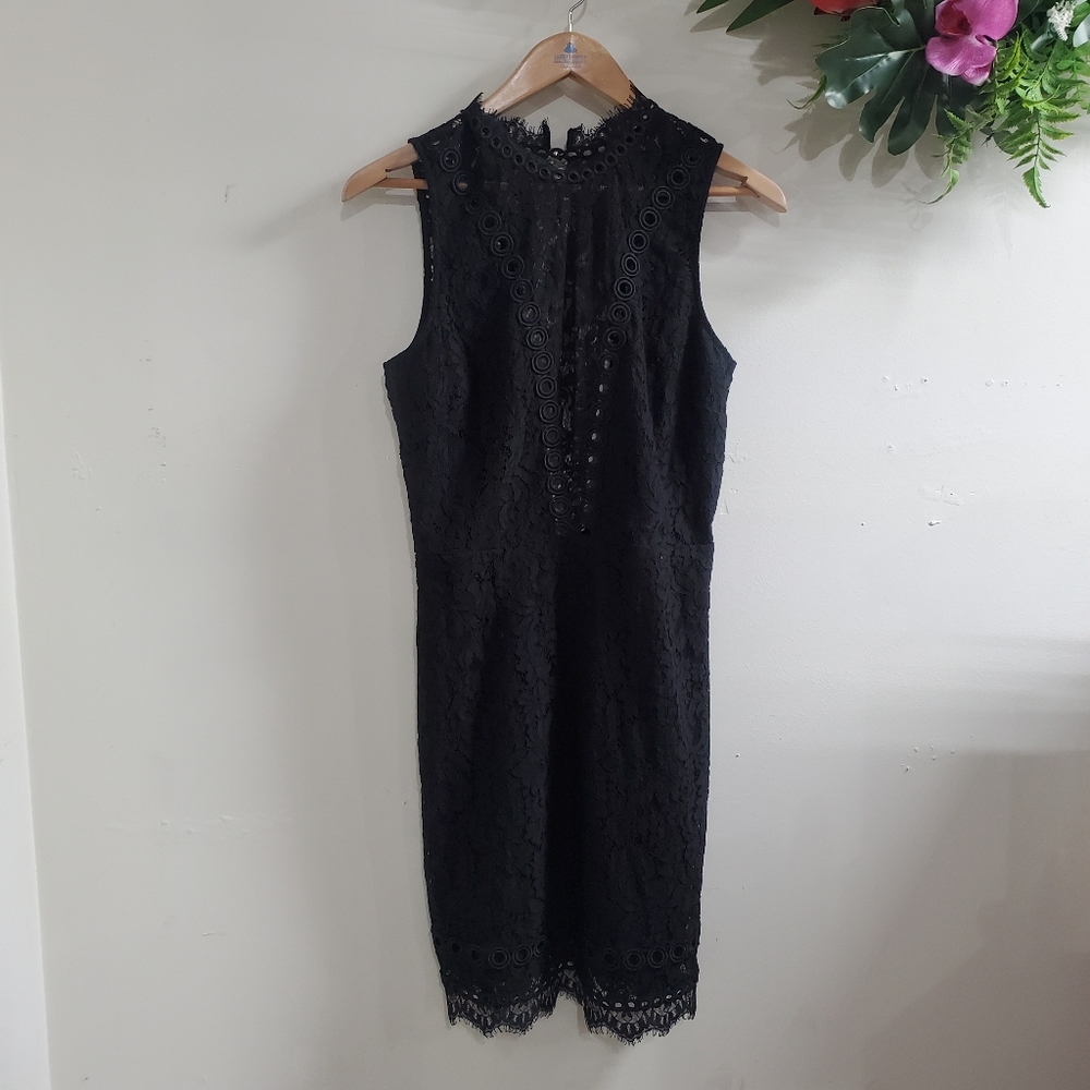 Closet closing! Saylor X FP Black lace dress medium NWOT - Picture 5 of 8